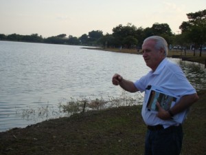 João Barbosa durante visita ao Parque Maracá – “Precisamos preservá-lo” 