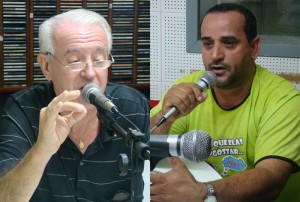 Os vereadores João Barbosa e José Renato durante entrevista na Cultura AM
