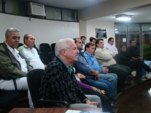 Público presente na palestra sobre Gerenciamento de Riscos e Crises