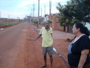 A vereadora manteve contato com moradores