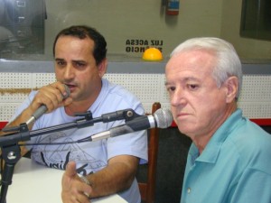 João Barbosa e José Renato durante entrevista na Cultura AM