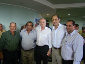 Os vereadores José Antônio e José Renato ao lado de Denir Barulho e Dr. Ubiali durante encontro na última semana em Franca