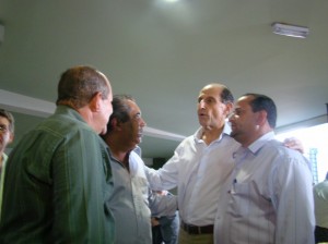 Os parlamentares ao lado de Denir Barulho conversaram com o presidente da FIESP, sobre cursos de qualificação destinados a Guaíra
