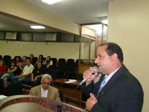 José Renato durante discurso de agradecimento