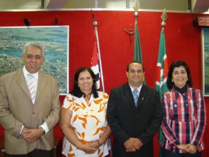 Os vereadores Dr. Cecílio, Maurilia Landim, José Renato e Cida Armani irão compor a mesa diretora