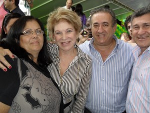 Cida Armani, Marta Suplicy, Sérgio Mello e Vancim