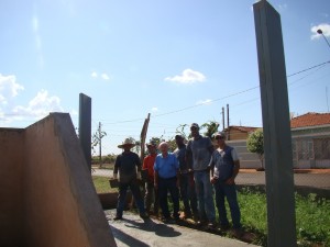 Vereador João Barbosa visitou a obra de construção