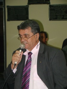 O vereador José Natal Pereira durante sessão da Câmara 
